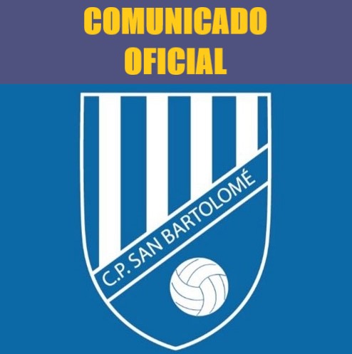 Comunicado oficial Club Polideportivo San Bartolomé La Coronada (Badajoz)