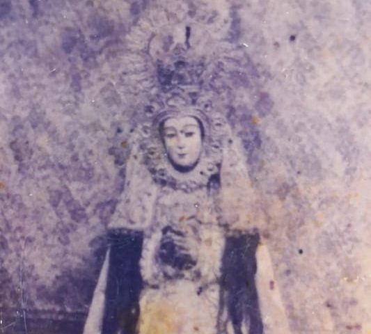 Imagen de la Virgen de la Piedad, de La Coronada (Badajoz), desaparecida durante la Guerra Civil