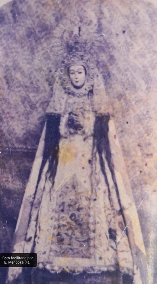 Imagen de la Virgen de la Piedad, de La Coronada (Badajoz), desaparecida durante la Guerra Civil